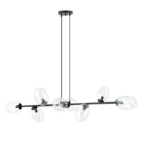 Emibig PANDORA 8-lichts hanglamp - Helder glas