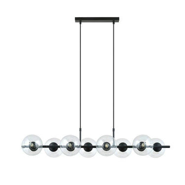 RORY 8-lichts hanglamp - Helder glas