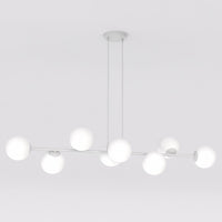 Magnus hanglamp opaalwit glas 8-lichts