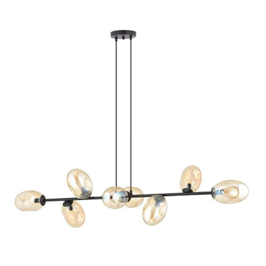 PANDORA 8-lichts hanglamp - Amber glas