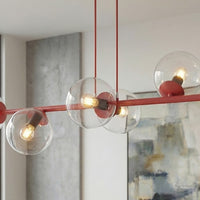 Magnus hanglamp helder glas 8-lichts transparant