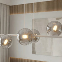 Magnus hanglamp smoked glas 8-lichts grijs