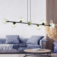 Emibig ROSSI 8-lichts hanglamp - Helder glas