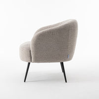 RV Design Fauteuil Laura - Bouclé Naturel - Mooier Thuis