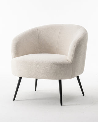 Sessel Laura - Bouclé Elfenbein