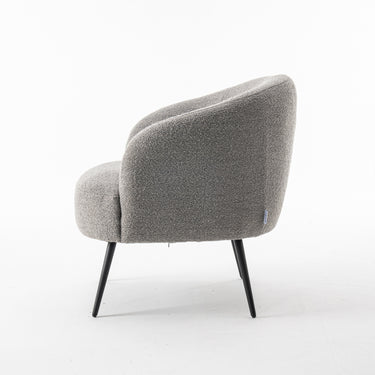 Fauteuil Laura - Bouclé Staalgrijs