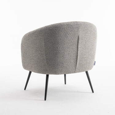 Fauteuil Laura - Bouclé Staalgrijs