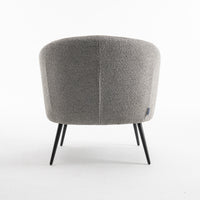 Fauteuil Laura - Bouclé Staalgrijs - afbeelding 2