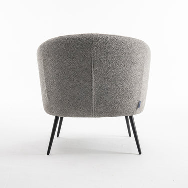Fauteuil Laura - Bouclé Staalgrijs
