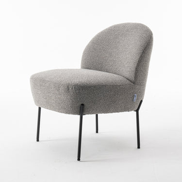 Fauteuil Baudin - Bouclé Staalgrijs
