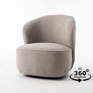 Drehsessel Sammy - Bouclé Natur