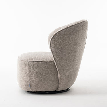 Draaifauteuil Sammy - Bouclé Naturel