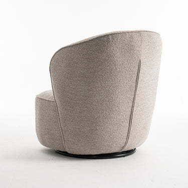 Draaifauteuil Sammy - Bouclé Naturel