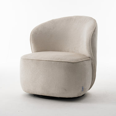 Draaifauteuil Sammy - Stof Loris Crème