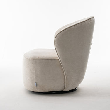 Draaifauteuil Sammy - Stof Loris Crème