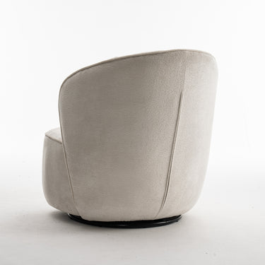 Draaifauteuil Sammy - Stof Loris Crème