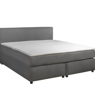 Parga Luxe Boxspringbett in Lederoptik 200×200 Anthrazit