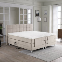 Elektrische Boxspring Arizona Beige – 180x200 cm