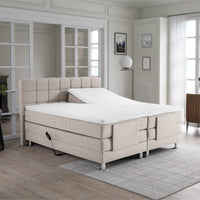 Elektrische Boxspring Arizona Beige – 180x200 cm