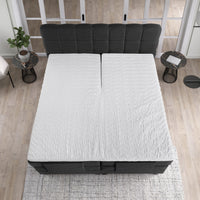 Elektrische Boxspring Arizona Antraciet – 140x200 cm