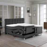 Elektrische Boxspring Arizona Antraciet – 180x200 cm