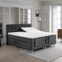 Elektrische Boxspring Arizona Antraciet – 180x200 cm