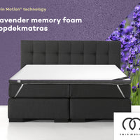 Topdekmatras Twin Motion Lavendel Traagschuim – 90x200 cm