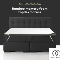Topdekmatras Twin Motion Bamboe Traagschuim – 90x200 cm
