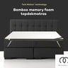 Topdekmatras Twin Motion Bamboe Traagschuim – 90x200 cm - wit - Mooier Thuis