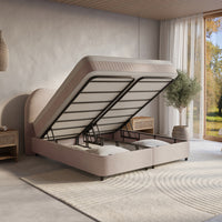 Opbergboxspring Arcus Beige – 160x200 cm