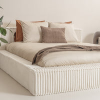 Platformbed Melody Parelbeige – 140x200 cm – Zonder Matras