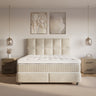 Opbergboxspring Neroli Beige – 180x220 cm - chenille en metaal - Mooier Thuis