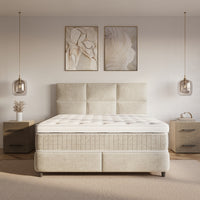 Opbergboxspring Verdo Beige – 140x200 cm