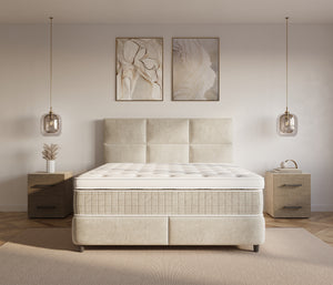 Opbergboxspring Verdo Beige – 140x200 cm
