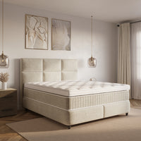 Opbergboxspring Verdo Beige – 140x200 cm
