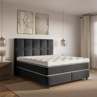 Opbergboxspring Neroli Zwart – 180x210 cm