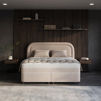 Opbergboxspring Essence Beige – 160x200 cm