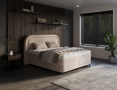 Opbergboxspring Essence Beige – 180x200 cm