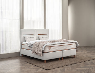 Opbergboxspring Oakline Beige – 140x200 cm
