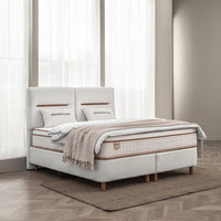 Opbergboxspring Oakline Beige – 160x200 cm