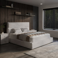 Opbergboxspring Vento Beige – 160x200 cm