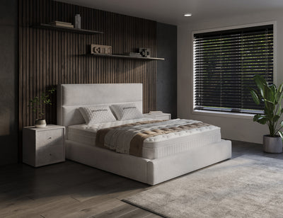 Opbergboxspring Vento Beige – 160x200 cm