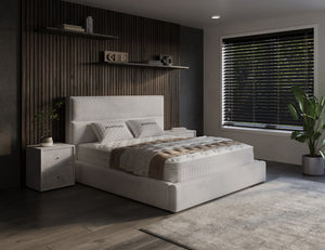 Opbergboxspring Vento Beige – 180x200 cm
