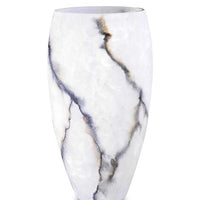 Terroso Vaas Ice - Mat Marmerglas - 38 cm