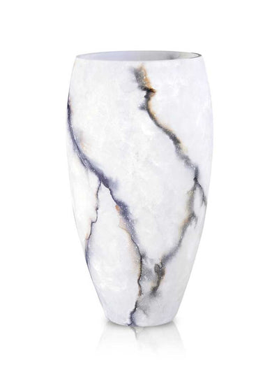 Terroso Vaas Ice - Mat Marmerglas - 38 cm