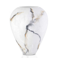 Terroso Vaas Ice - Mat Marmerglas - 33 cm