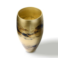 Terroso Vaas Goud - Marmerglas - 38 cm