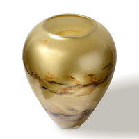 Terroso Vaas Goud - Marmerglas - 33 cm