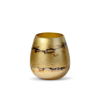 Terroso Vaas Goud - Marmerglas - 21 cm