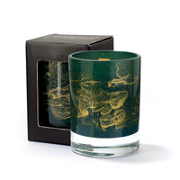 Terroso Geurkaars Groen - Marmerglas - 11 cm